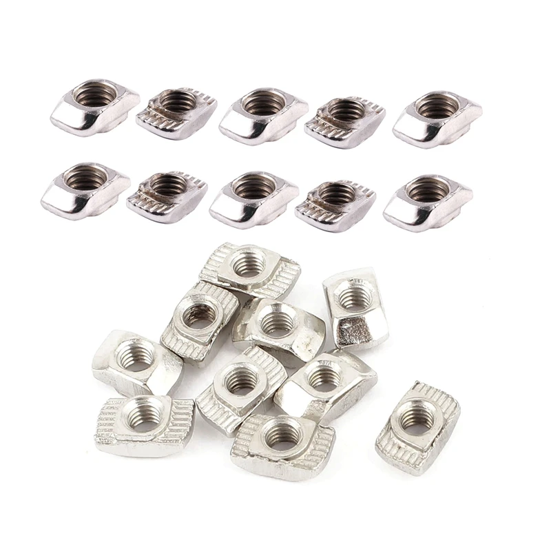 20Pcs 20 Series Compatible Drop in Type T Slot Nuts 10Mm X 6Mm 4.5Mm 10Pcs M5 & M4 | Обустройство дома