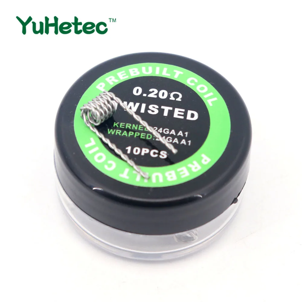 Спираль rda YUHETEC 10 шт. скрученный с сопротивлением нагреванию|Аксессуары| |