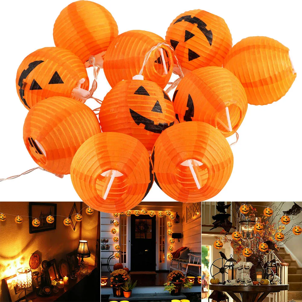 

1.5M Halloween Pumpkin LED String Lights Garden Home Party Decoration Holiday String Light Halloween Lights H99F