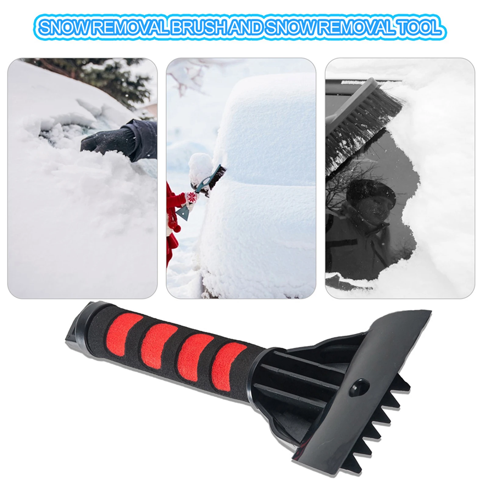 8 Pieces Ice Scrapers for Car Windshield Frost Snow Scraper Frost Ice Removal Tools Plastic Ice Shovel Scraper for Car Truck Window Shade Home 