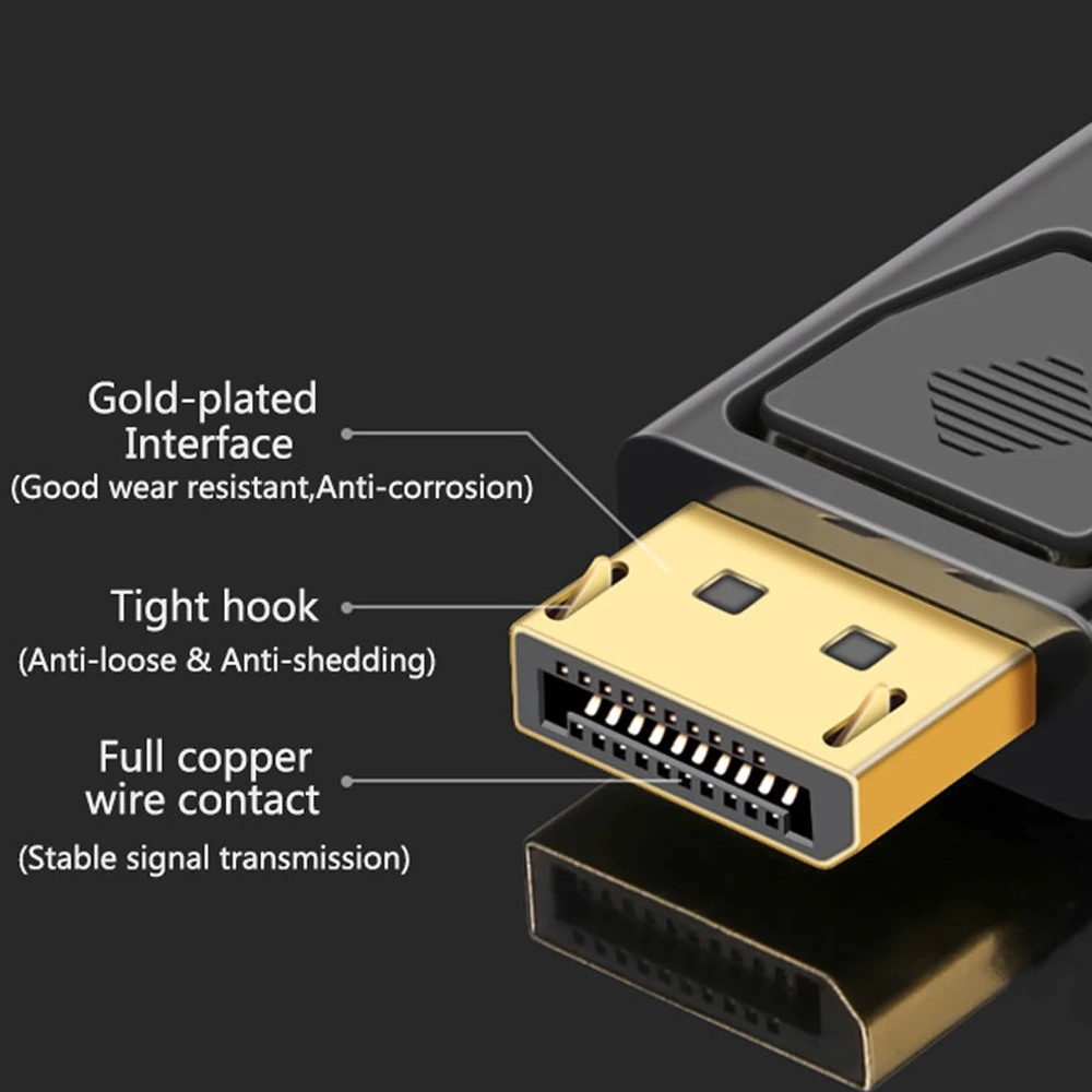 HDMI Cable 4K Display Port to HDMI-Compatible Adapter Male to Female DP HDMI-Compatible Video Audio HD Cable For PC TV Laptop Projector