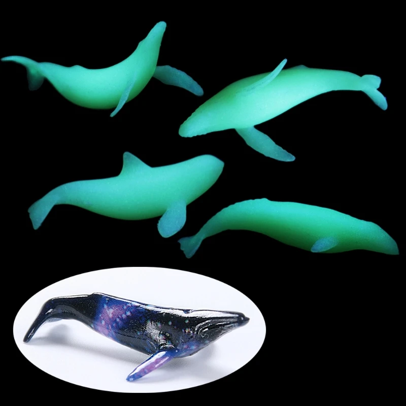 5Pcs Mini Whale Modeling Resin Mold Ocean Luminous Fillers DIY Filling Materials Art Jewelry Making Crafts | Дом и сад