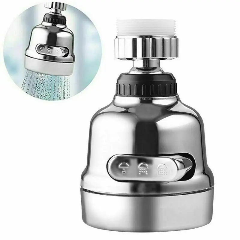 360 Degree Rotating Faucet Movable Kitchen Tap Head Water Saving Nozzle Sprayer |