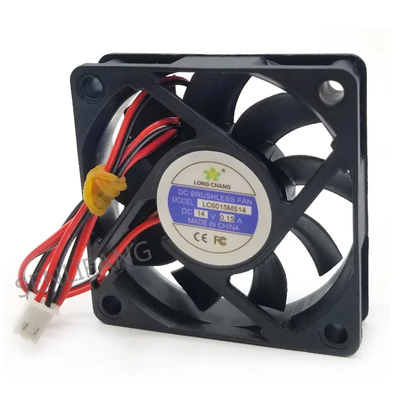 Для LC6015MS14 14V 0.15A 6015 6CM 2-проводной Вентилятор охлаждения | Компьютеры и офис