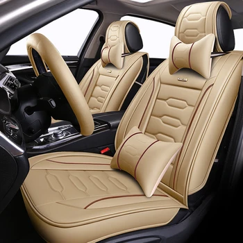 

Full Coverage Eco-leather auto seats covers PU Leather Car Seat Covers for lada44 grantavu lada44vu pickuptrucktotal datsun mid