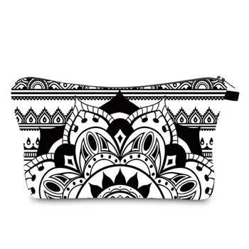 

Mandala Flowers Pattern Travel Makeup Bag Toiletry Case Cosmetic Storage Pouch Organizer