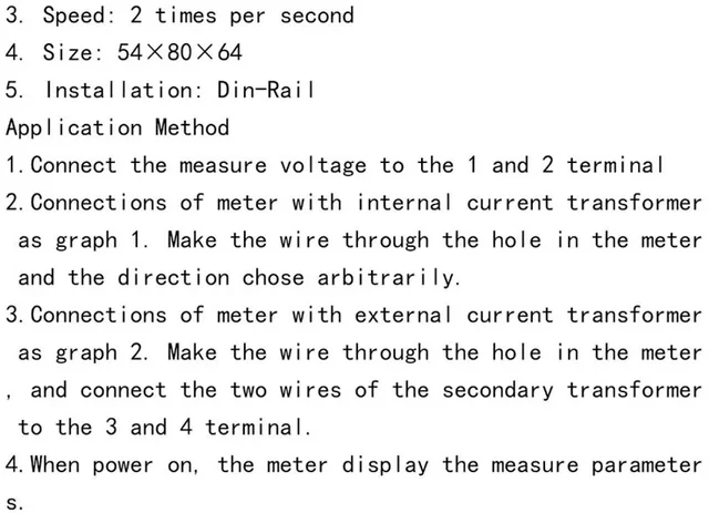 Indicador de consumo de energía D52-2066 medidor eléctrico fase hogar  inteligente medidor de vatios- Kuyhfg Sin marca