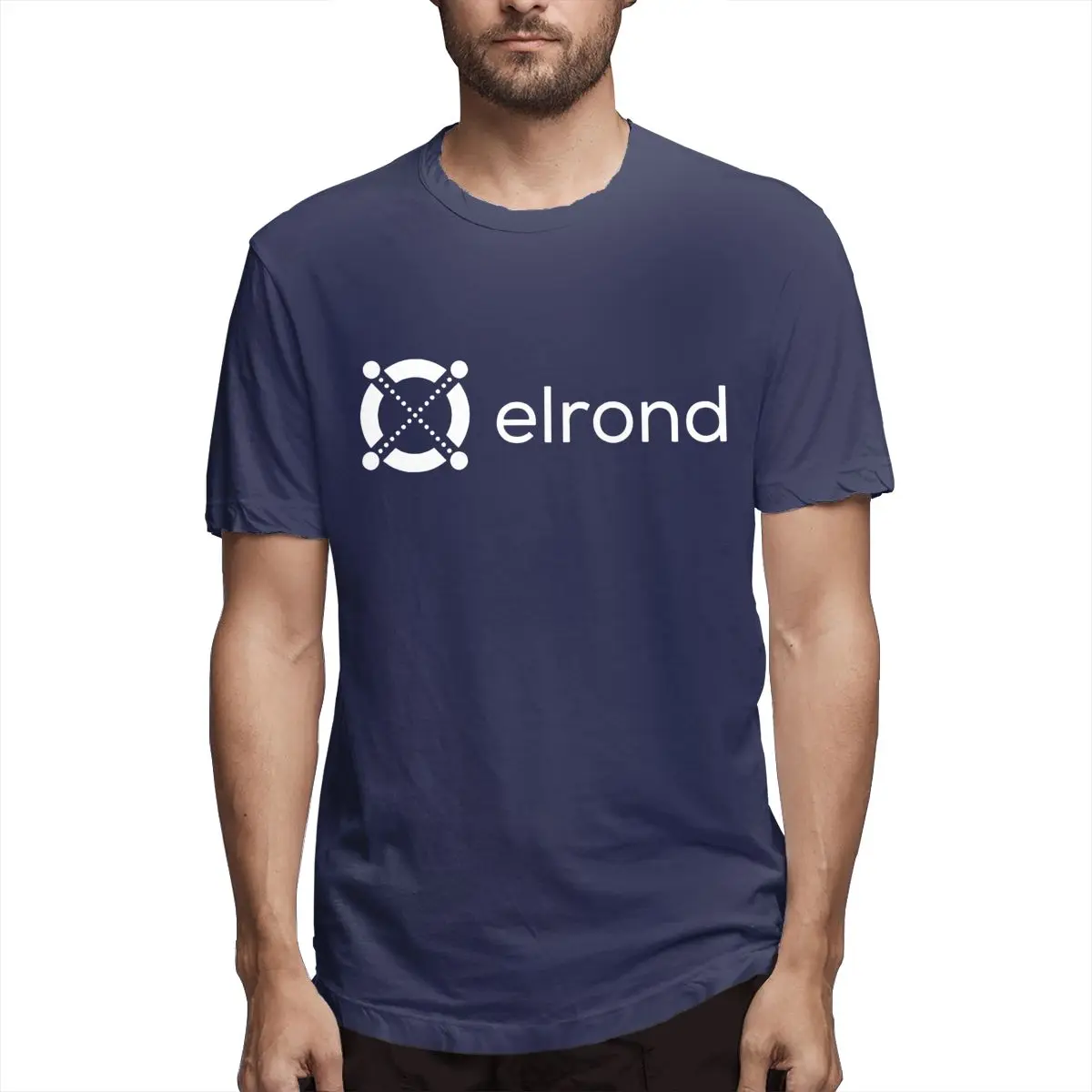 ELROND ERD EGLD CRYPTO Essential Funny Tee Shirt Short Sleeve Round Collar Men's T-Shirt Cotton Gift Clothing grey t shirt T-Shirts