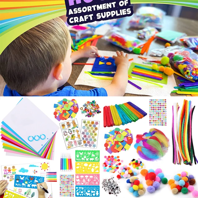 Arts and Crafts Supplies for Kids Toddlers Crafting Collage DIY
