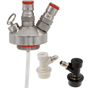 

Promotion! 304 Stainless Steel Mini Keg Tap Dispenser Spear with Ball Lock and 50cm Hose for 2L/ 3.6L/5L/10L Beer Keg Growler Ho