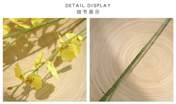 Oncidium Искусственные цветы пять Pronged Drance орхидея свадебные украшения для дома