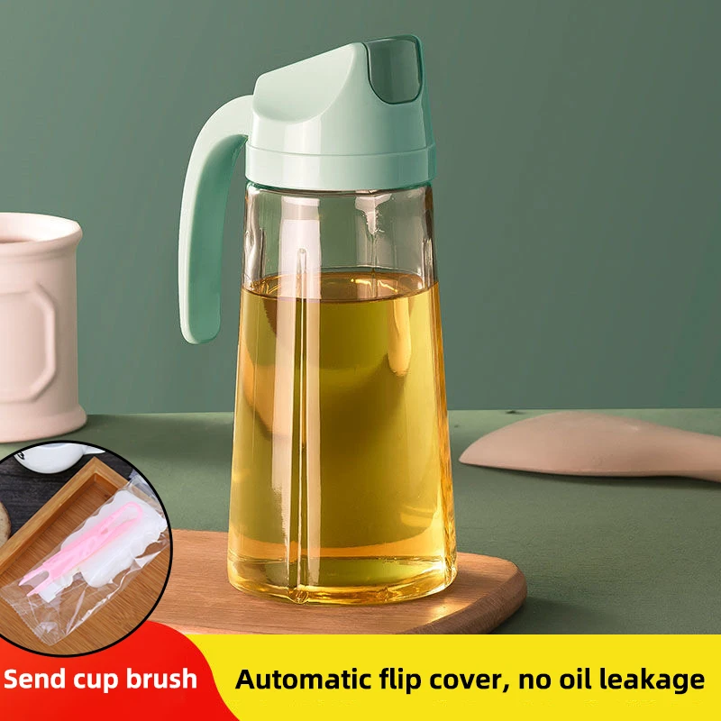 Oil dispenser obelix olive oil vinegar glass cruet auto flip container