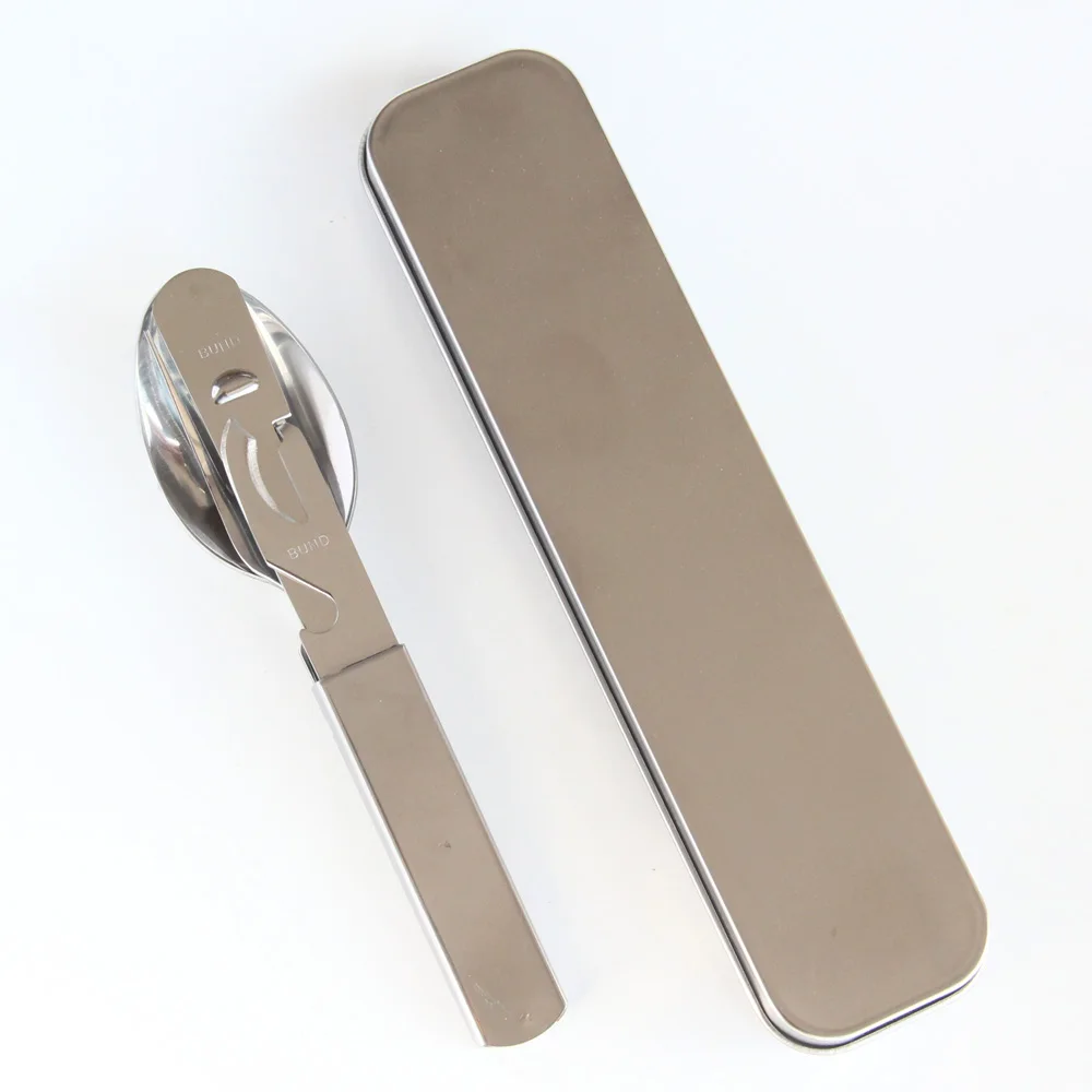 Flatware Stainless Steel Portable Tableware Cutlery Case Spoon Fork Chopstick Storage Box For Travel Pinic Outdoor