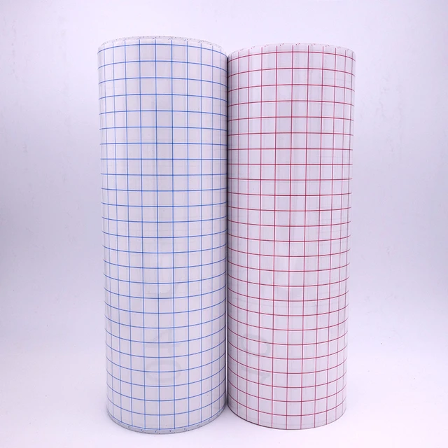 20/100/500cm Roll Clear Vinyl Application Tape Alignment Grid Transfer  Paper Tape Adhesive DIY Transfer