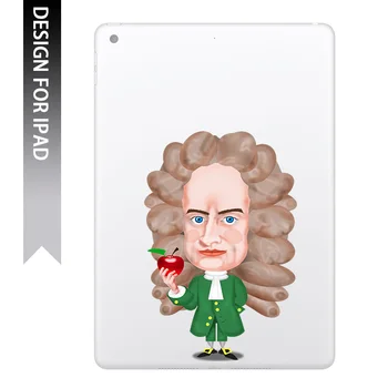 

Isaac Newton Portrait Laptop Sticker for Apple 7.9" 9.7" 10.5" 11" 12.9 iPad Mini Pro Air Surface Book Decal Anime Notebook Skin
