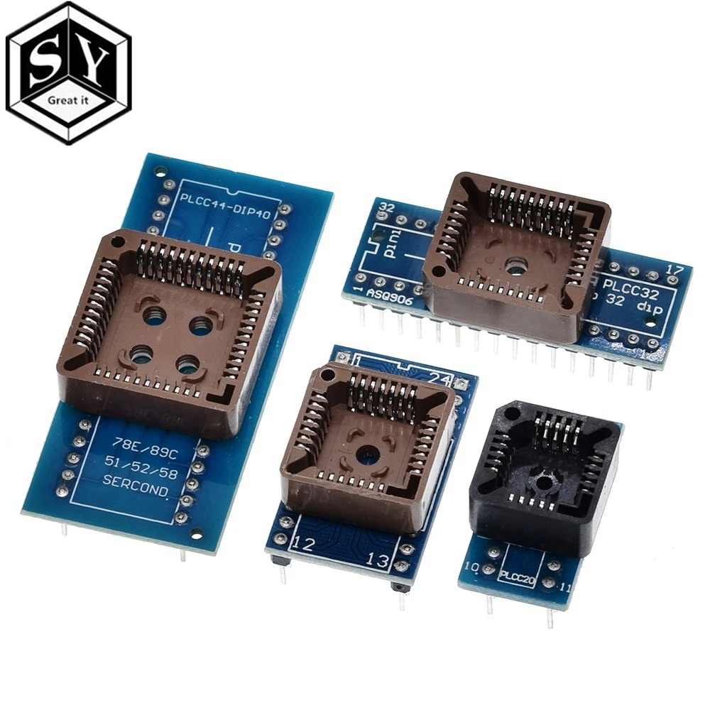 PLCC20 PLCC28 PLCC32 PLCC44 to DIP 20 28 32 44 USB Универсальный программатор IC АДАПТЕР тестер с
