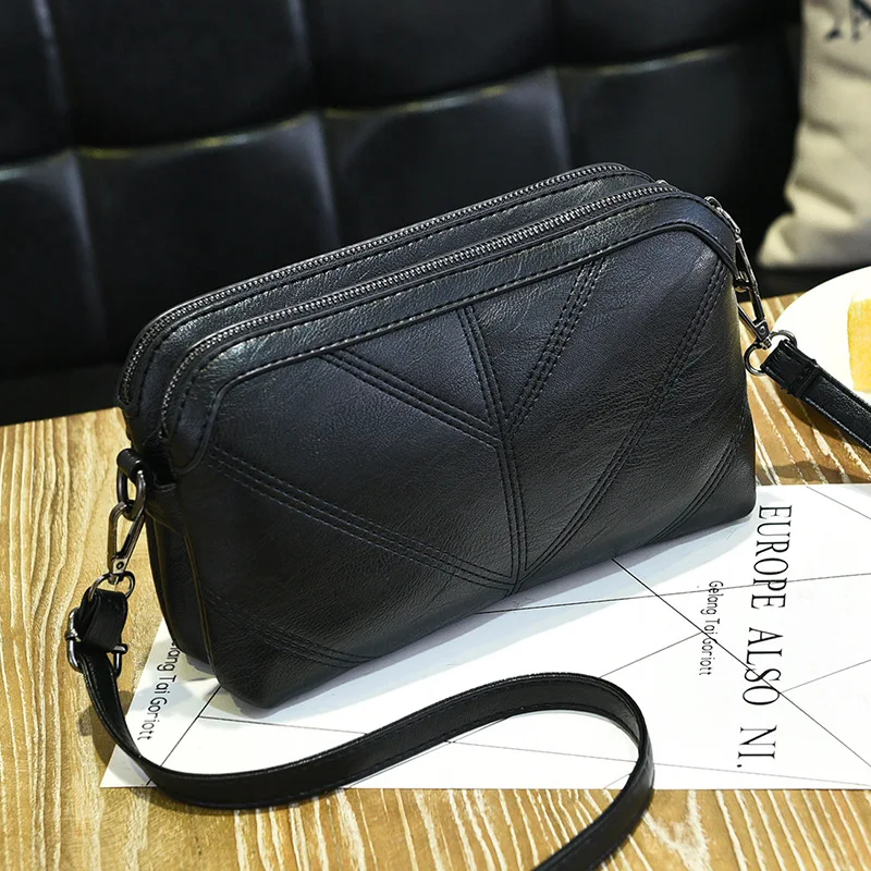 women Messenger bag soft PU Women's shoulder bag Mother gift Crossbody Bags Clutches Handbags