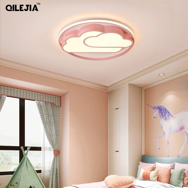 Children's lamp bedroom simple modern cartoon cloud LED ceiling children's Nordic girl princess room | Освещение
