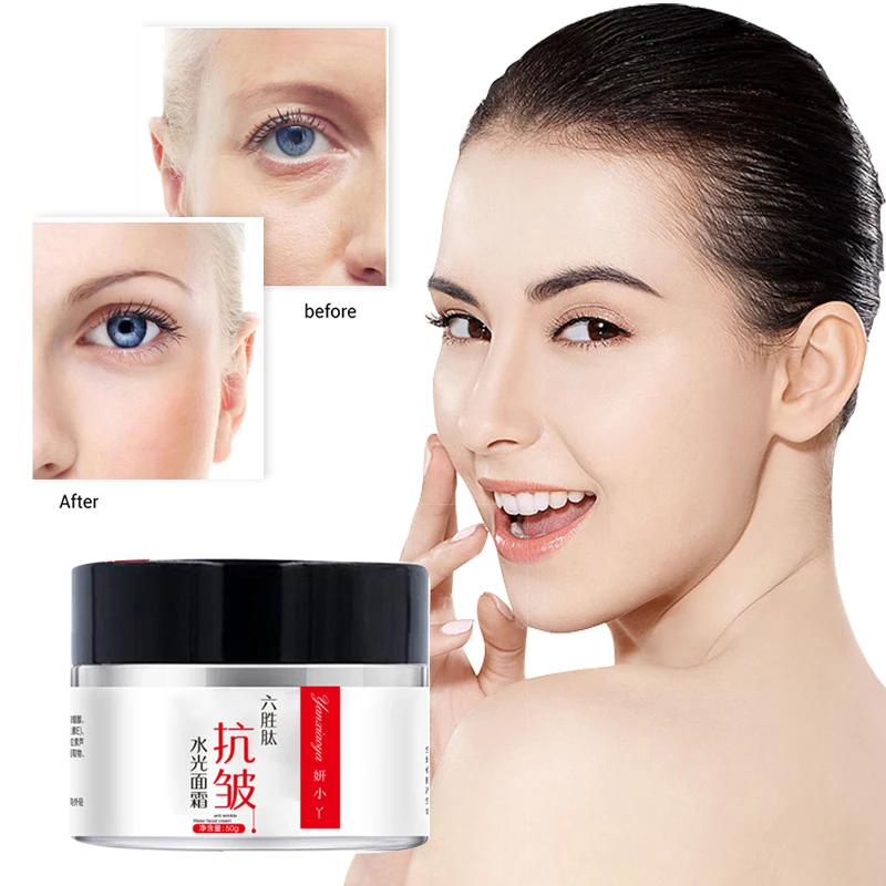 Six Peptide Cream Collagen Antiwrinkle Whitening Cream Hyaluronic Acid