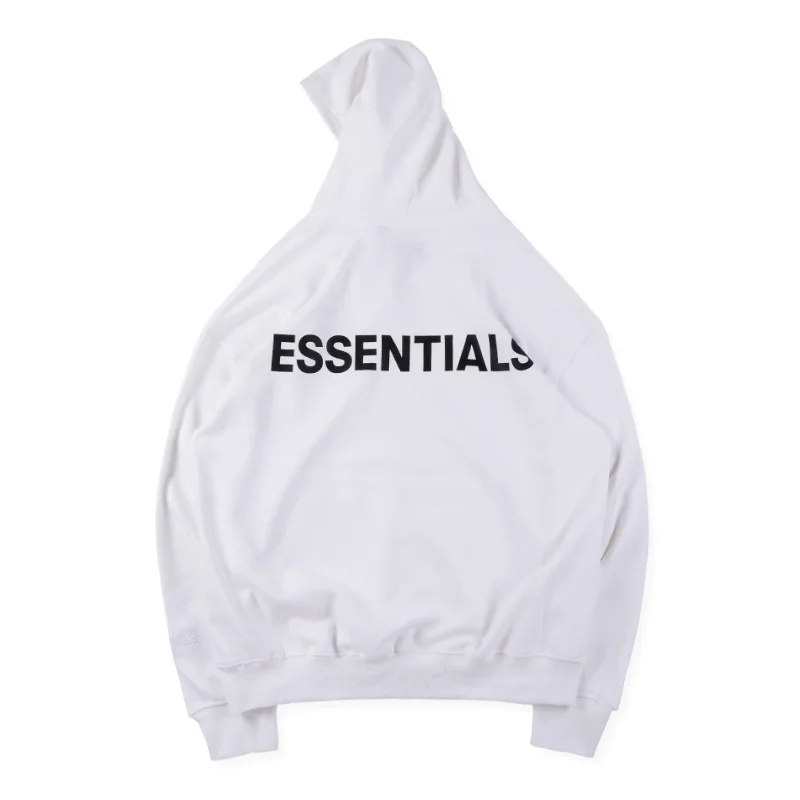 NEW INS Reflective Hoodie FOG ESSENTIALS Embroidered Logo Hoodie Tide S