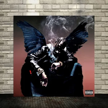 

Travis scott birds in the trap sing mcknight Album Music Cover Canvas Art Home Decor(No Frame)