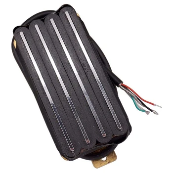 

Guitar Pickup Double Coil Pickups Parts Replacement (Black) for Electric Guitar 4 Hot Rail Humbucker