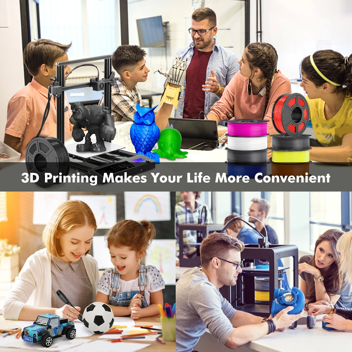 PLA PETG PLUS PLA 메타 실크 3D 프린터 필라멘트, 고모듈러스 소재 리필, DIY 선물, 10kg, 1.75mm, 신제품