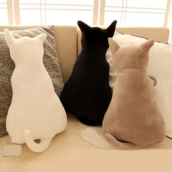 

Home Decoration Cute Cat Soft Plush Back Shadow Toy Sofa Pillow Seat Cushion Birthday Gift Plush Toy Sleeping Accompany Kid Gift