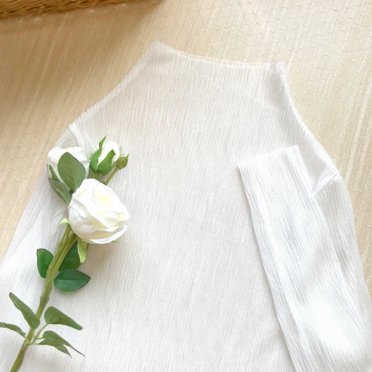 Q1181 white Летняя футболка с рисунком клубники, длинный рукав, тонкий короткий топ, Сетчатая футболка, женская футболка, женская футболка(R77792 - Цвет: Q1181 white