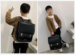 Japan School Backpack for boys kids Orthopedic backpack book bags Children PU Japan school Bag students backpack bag  for girls