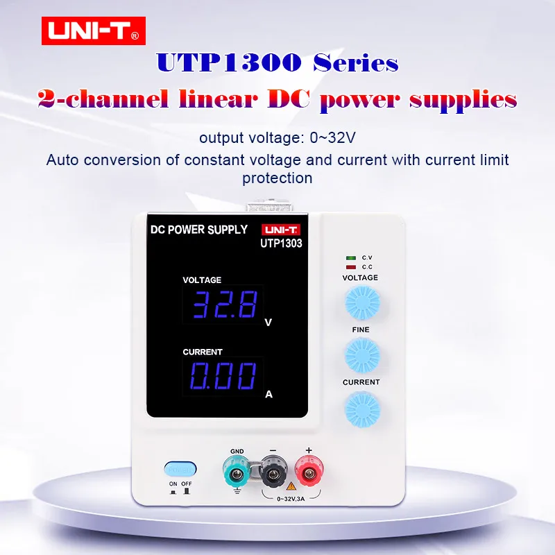 UNI-T UTP1303 UTP1305 одноканальный Линейный источник питания постоянного тока Низкая пульсация/шум защита от перегрузки постоянное напряжение/ток