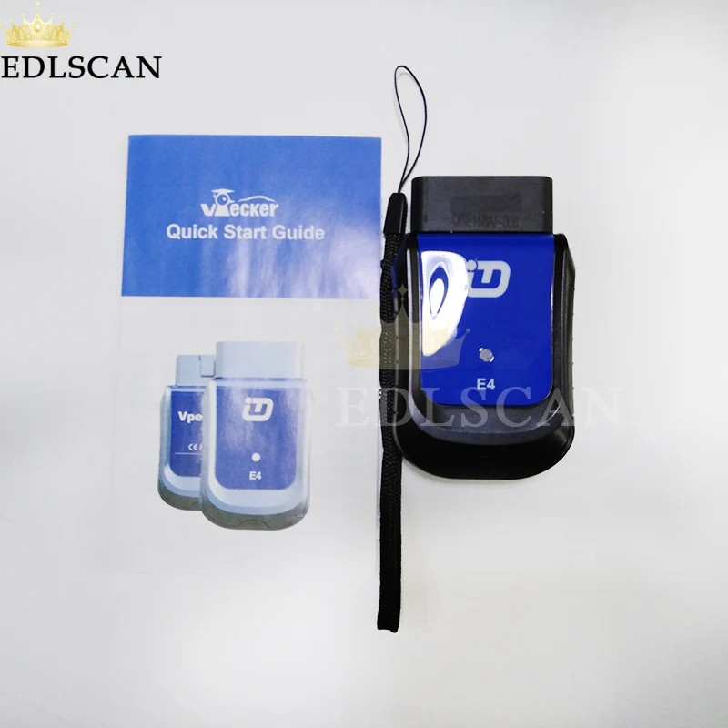 EDLSCAN Vpecker E4 Bluetooth полная система OBDII сканирующий инструмент для Android телефона OBD2 автоматический считыватель кода такой же, как LAUNCH easydiag 2,0/3,0