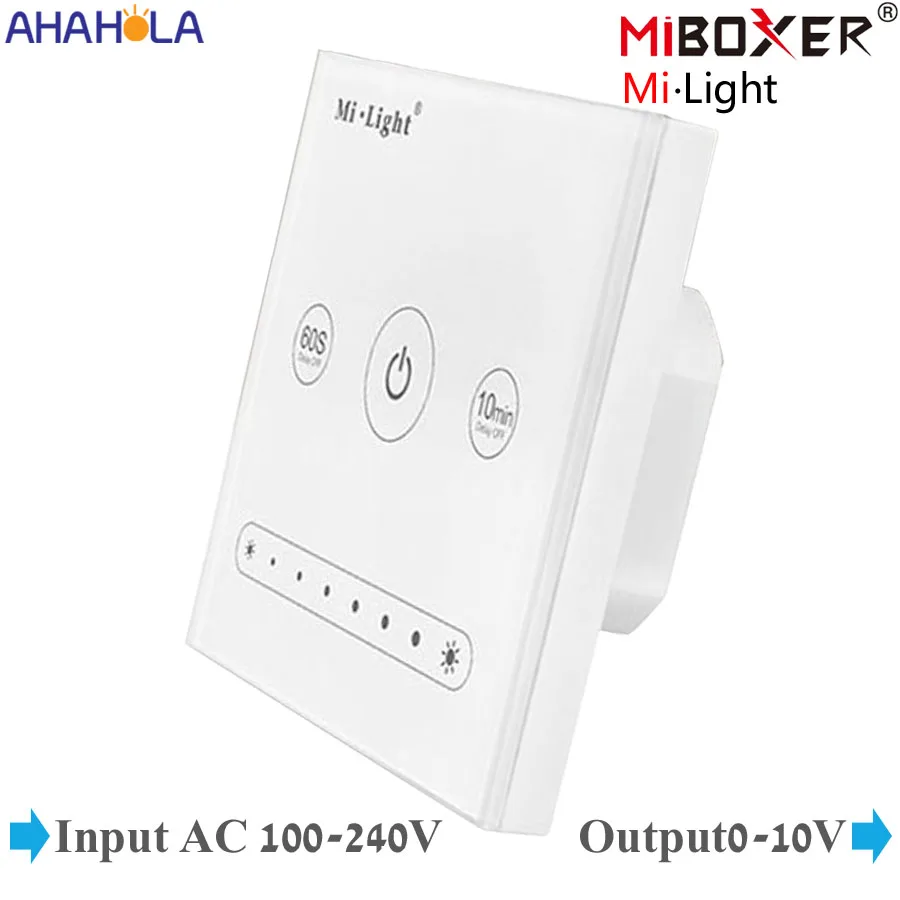 

Miboxer Smart Switch Led Dimmer 220v 110v input Milight Touch Switches Dimmer 220 v for Light Touch Dimmer 220v Output 0-10v