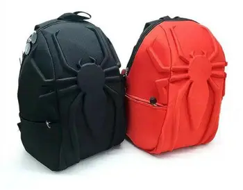 

Zipper Marvel The Avengers Spider Man Backpack Travel School Shoulder 3D Three-dimensional Computer Bag
