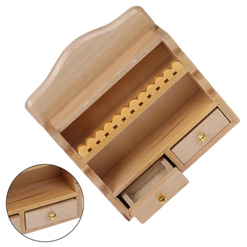 

1PC Dollhouse Kitchen / Bathroom Furniture Decor - 1/12 Scale Miniature Hanging Cabinet Shelf Model
