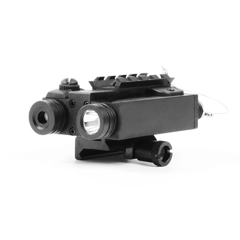Лазерный военный тактический пикатинный фонарик для самообороны и инфракрасный