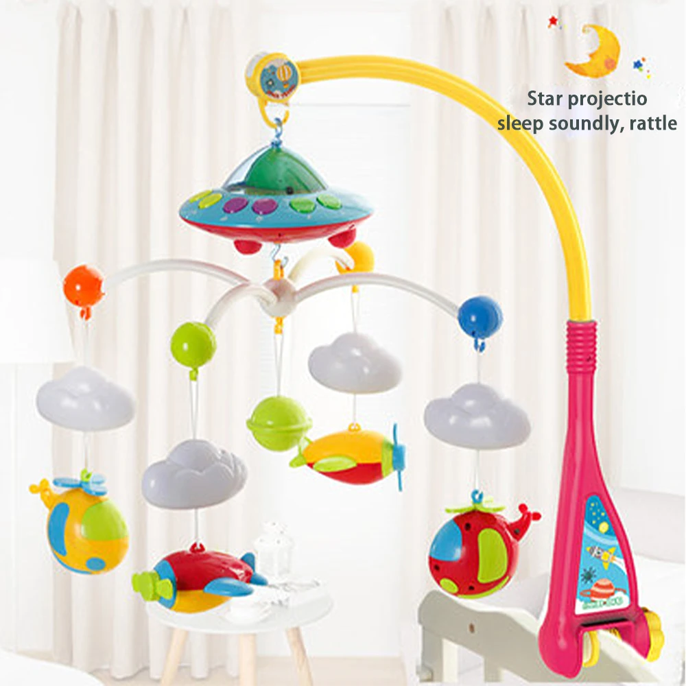 Baby Music Rotary Projection Bed Bell Rattles Baby Educational Bed Bell
