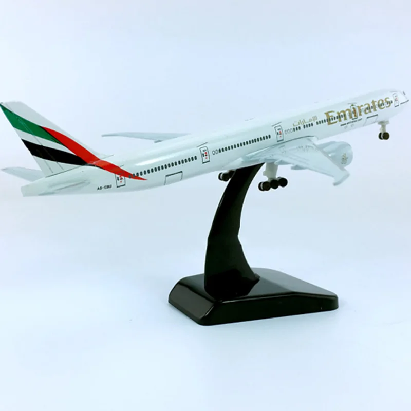 18 см 1/400 коллекционные Boeing777-300 Emirates airlines Твердые игрушечные модели самолетов литье под давлением Пластиковые модели самолетов игрушки