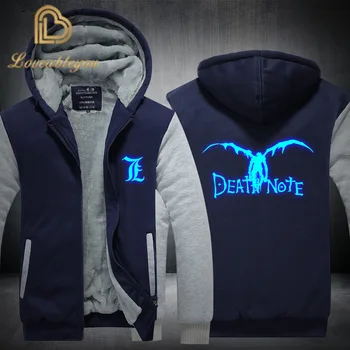 

Ryuk Ryuuku New Hot Death Note Deathnote Zipper Thicken Fleece Cosplay Costume Hoodie Jacket Unisex Hoodies Luminous Unsiex Coat