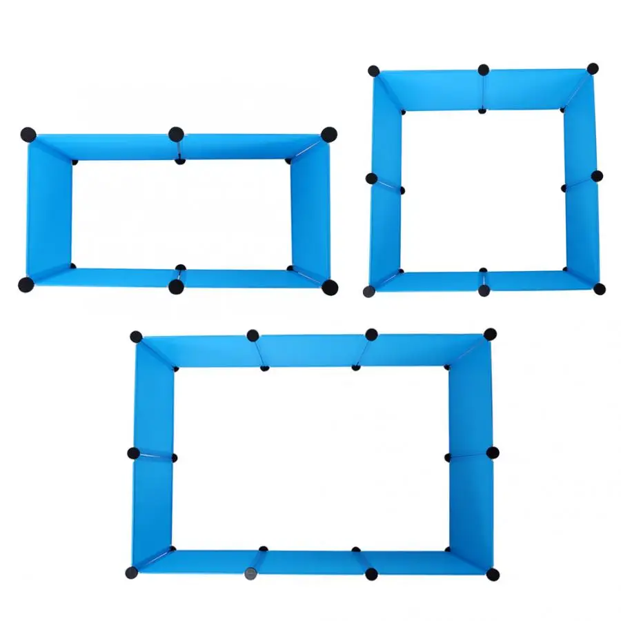 Синие домашние питомцы прозрачные складные защитные ограждения манеж спящий игровой домик для собак домик-кроватка для домашних животных забор для собак