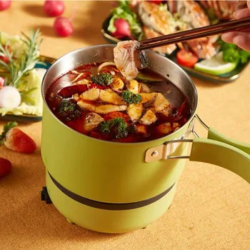 

1.2L Folded cooker portable cooking pot Mini hot pot Travel electric cooker 3gear adjustment 220V