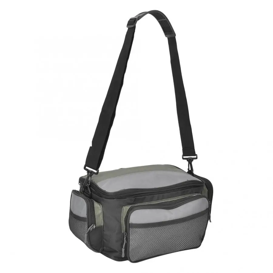 Сумка для рыболовных снастей, водонепроницаемая, вместительная, на открытом воздухе, на одно плечо, сумка для хранения рыболовных снастей, сумка для рыбалки