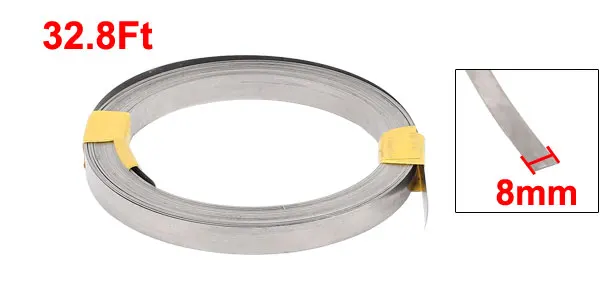 10M 32.8Ft 0.2x8mm Nichrome Flat Heater Wire for Heating Elements