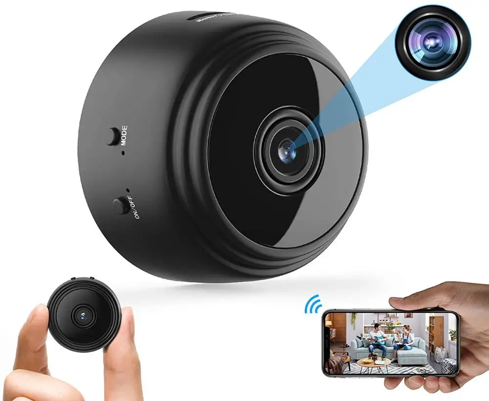

Mini Camera WiFi Small Wireless Video Camera Full HD 1080P Night Vision Motion Sensor Support SD Card for iPhone Android Nanny