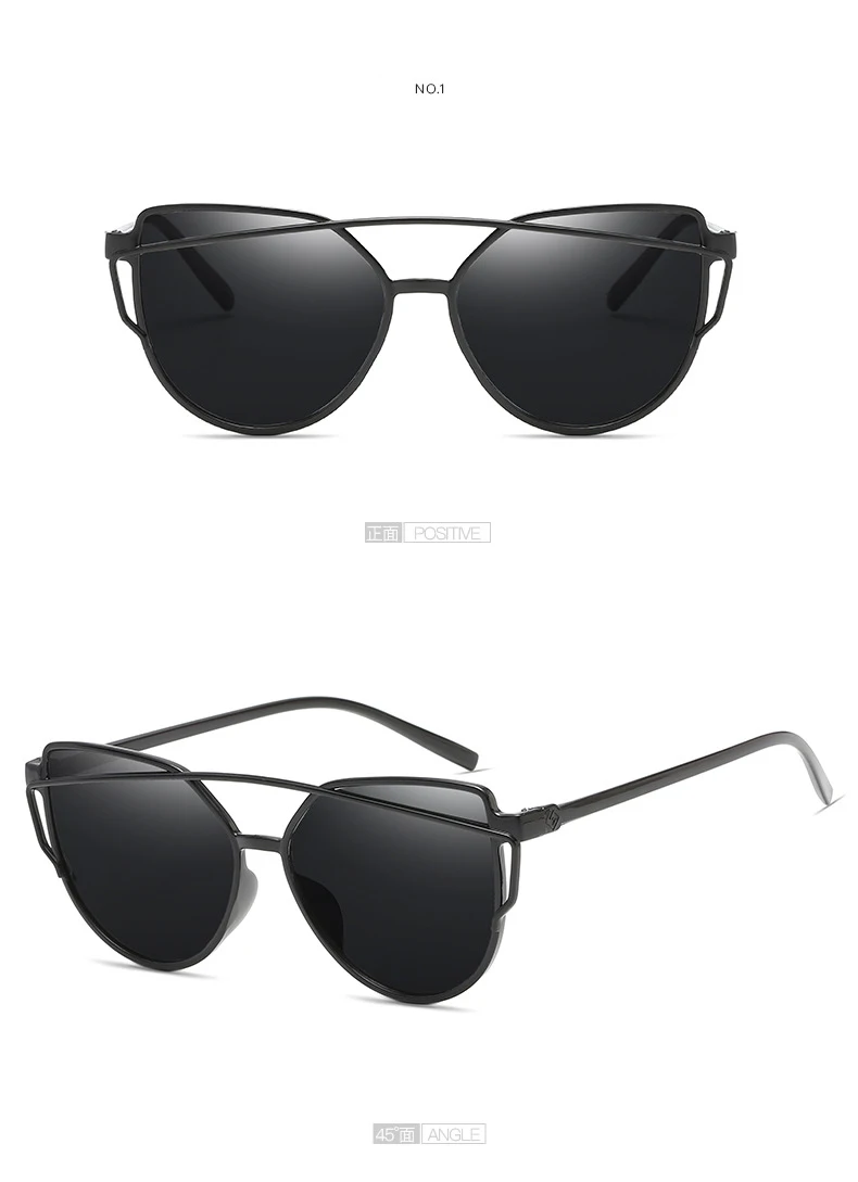 VCKA кошачий глаз брендовые дизайнерские женские солнцезащитные очки Роскошные пластиковые солнцезащитные очки классические ретро уличные очки Oculos De Sol Gafas - Цвет линз: 940-8