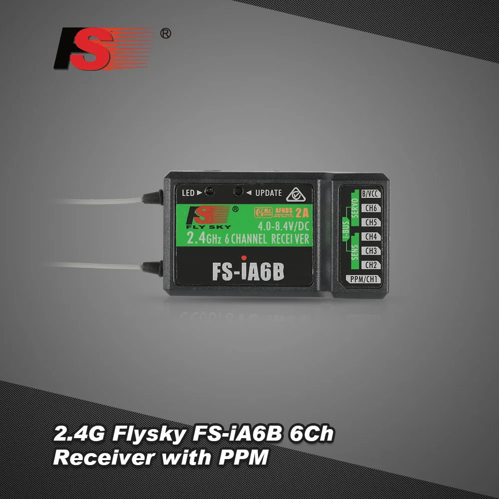 2 4G Flysky FS-iA6B 6Ch приемник PPM выход с iBus порт совместимый i4 i6 i10 передатчик | Игрушки и