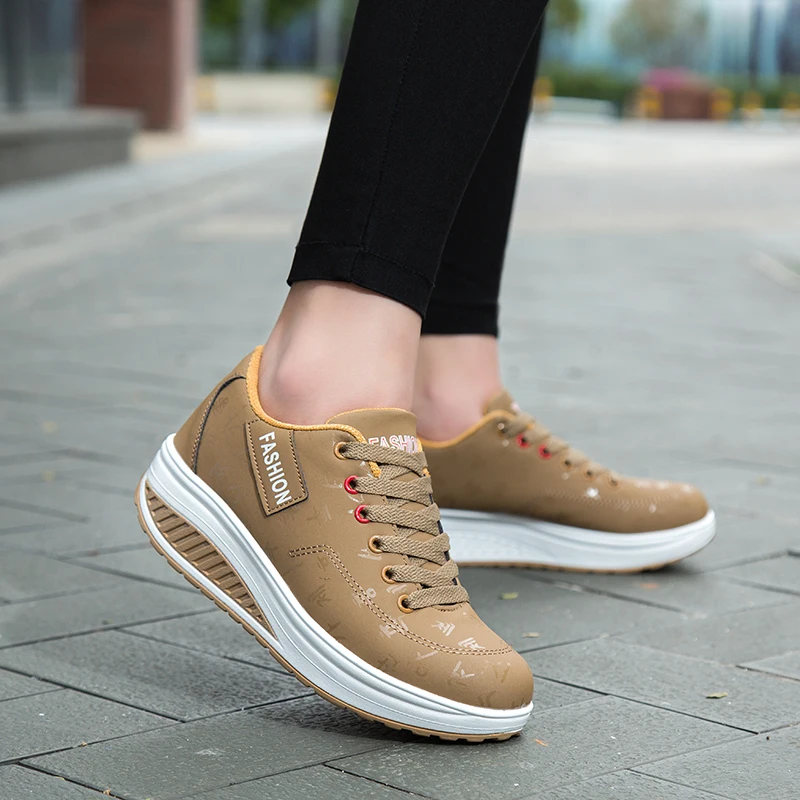 Platform Sneakers Women Leather Casual Shoes Winter Round Toe Low Top Fashion Sneaker Ladies Shoes zapatillas mujer BN003