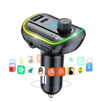

Auto MP3 Music Player Car Bluetooth Adapter Support TF Card Dual USB Car Charger
