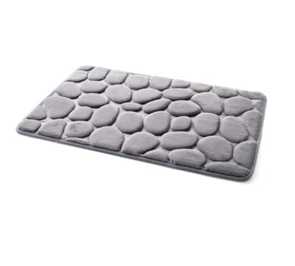 gray 40*60 см коралловый флис ванная комната пены памяти коврик комплект Туалет шаблон для ванной нескользящие коврики напольный ковер набор матрас для декора ванной комнаты - Цвет: gray