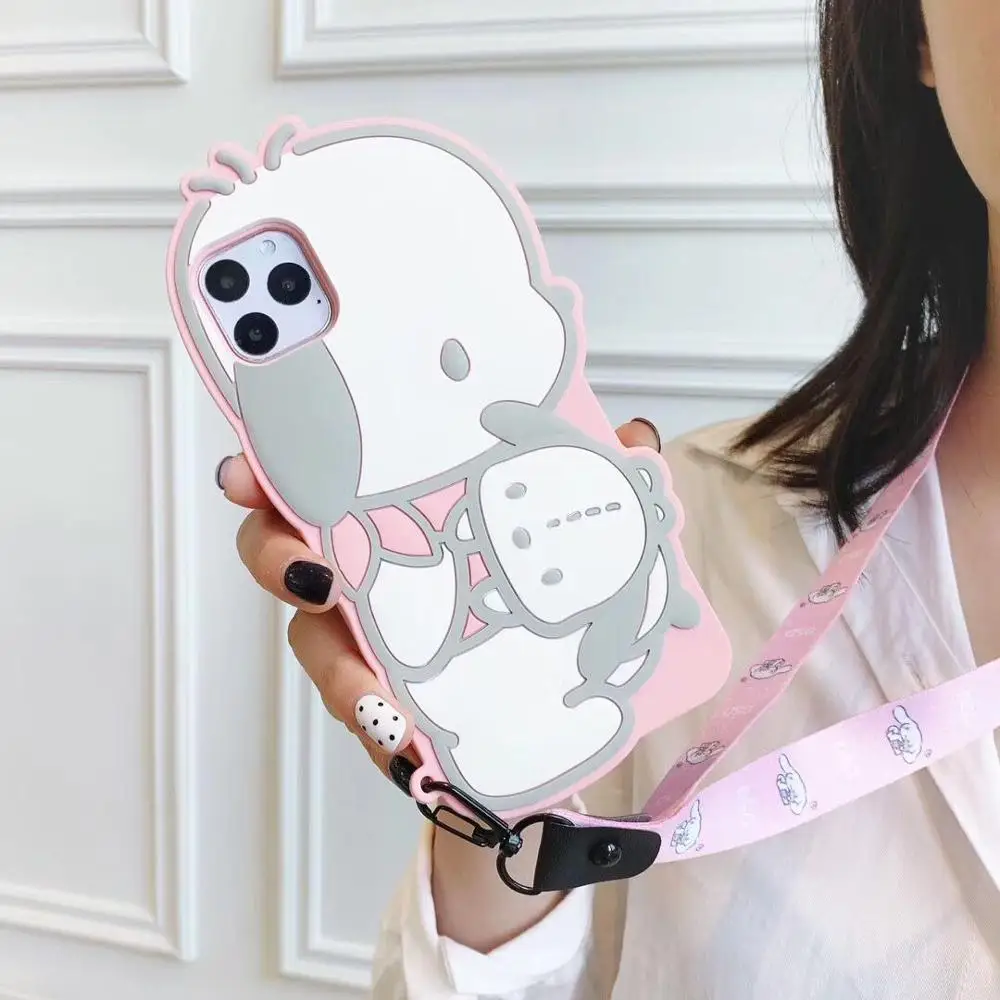 A ORYKSZ 3D Милые Мультяшные мелодии собаки мягкие чехлы для телефонов для iPhone 11 Pro Max XS Max XR XS X 6 6S 7 8 Plus силиконовый чехол-накладка - Цвет: A